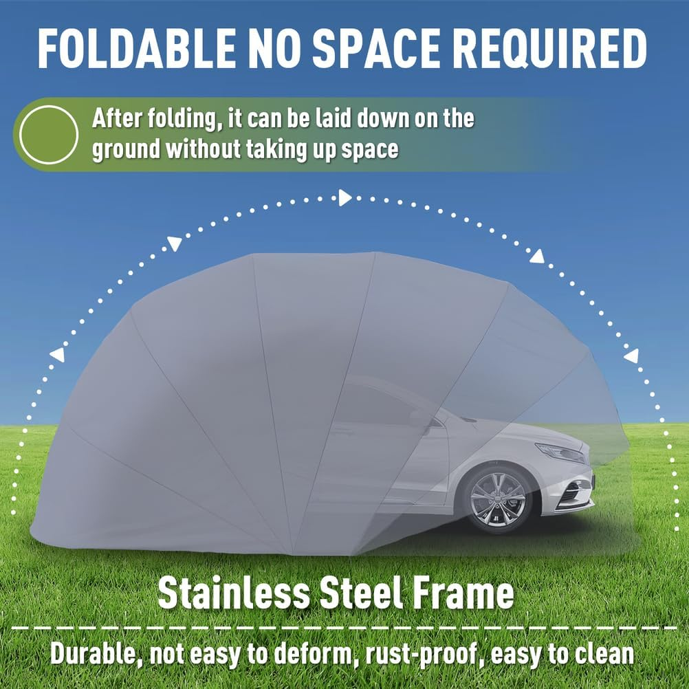 Portable Car Canopy For Full Outdoor Protection