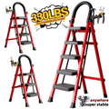 2/3/4/5-Step Ladder, Lightweight Folding Stool With Extra-Wide Anti-Slip Steps