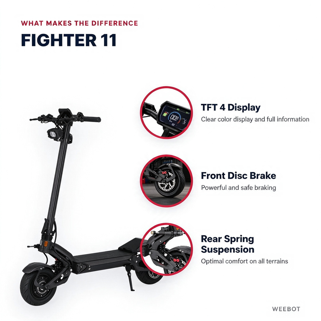 4000W Dual Motor Electric Scooter | 60V 30Ah