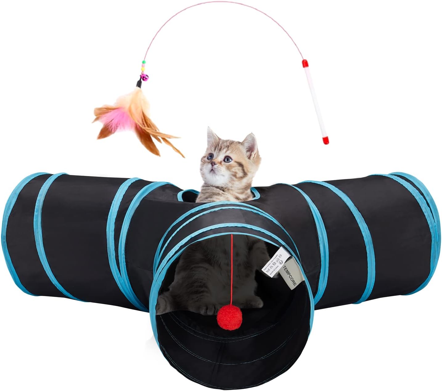 Pet Cat Tunnel Tube Toys 3 Way Collapsible