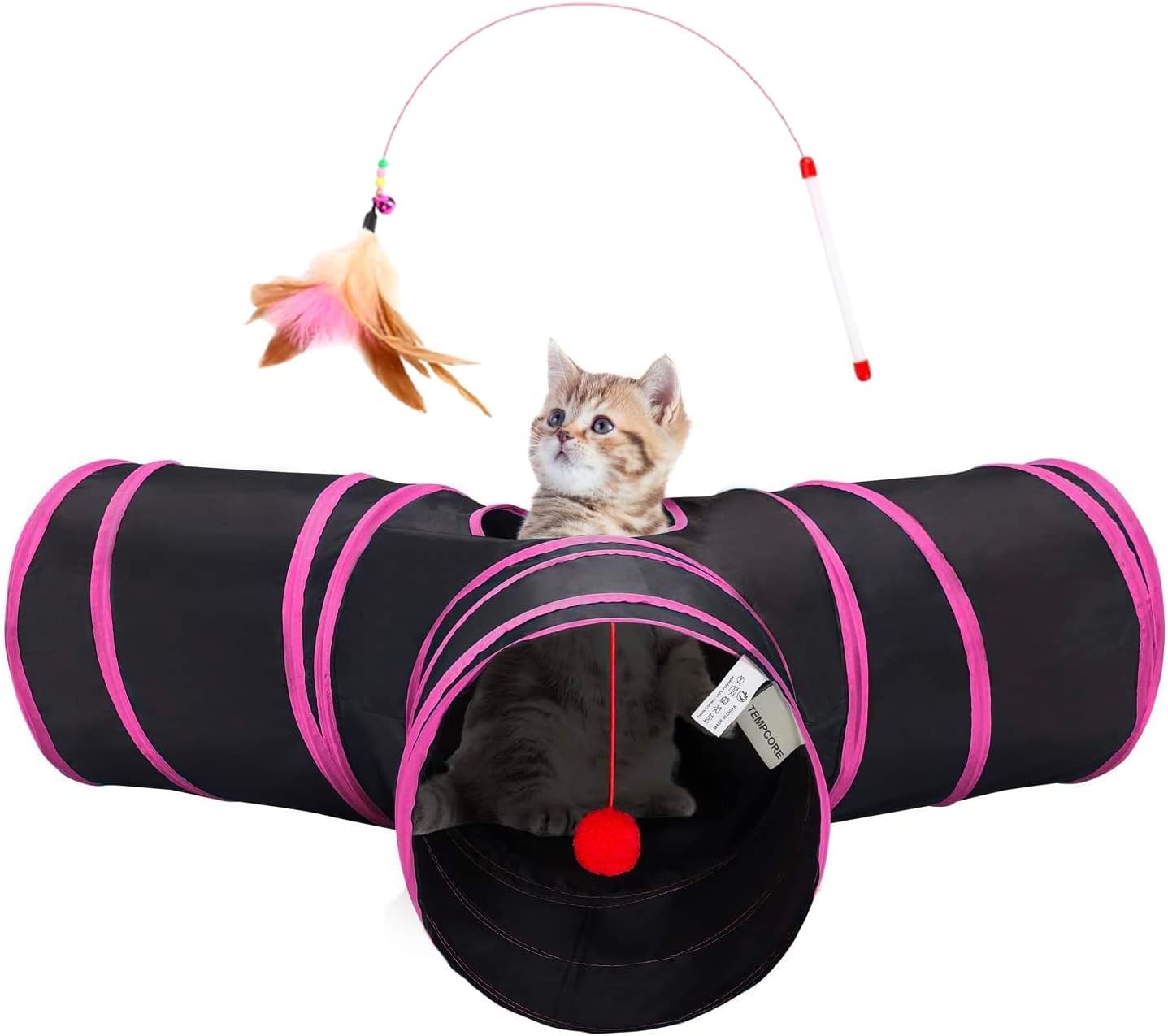 Pet Cat Tunnel Tube Toys 3 Way Collapsible