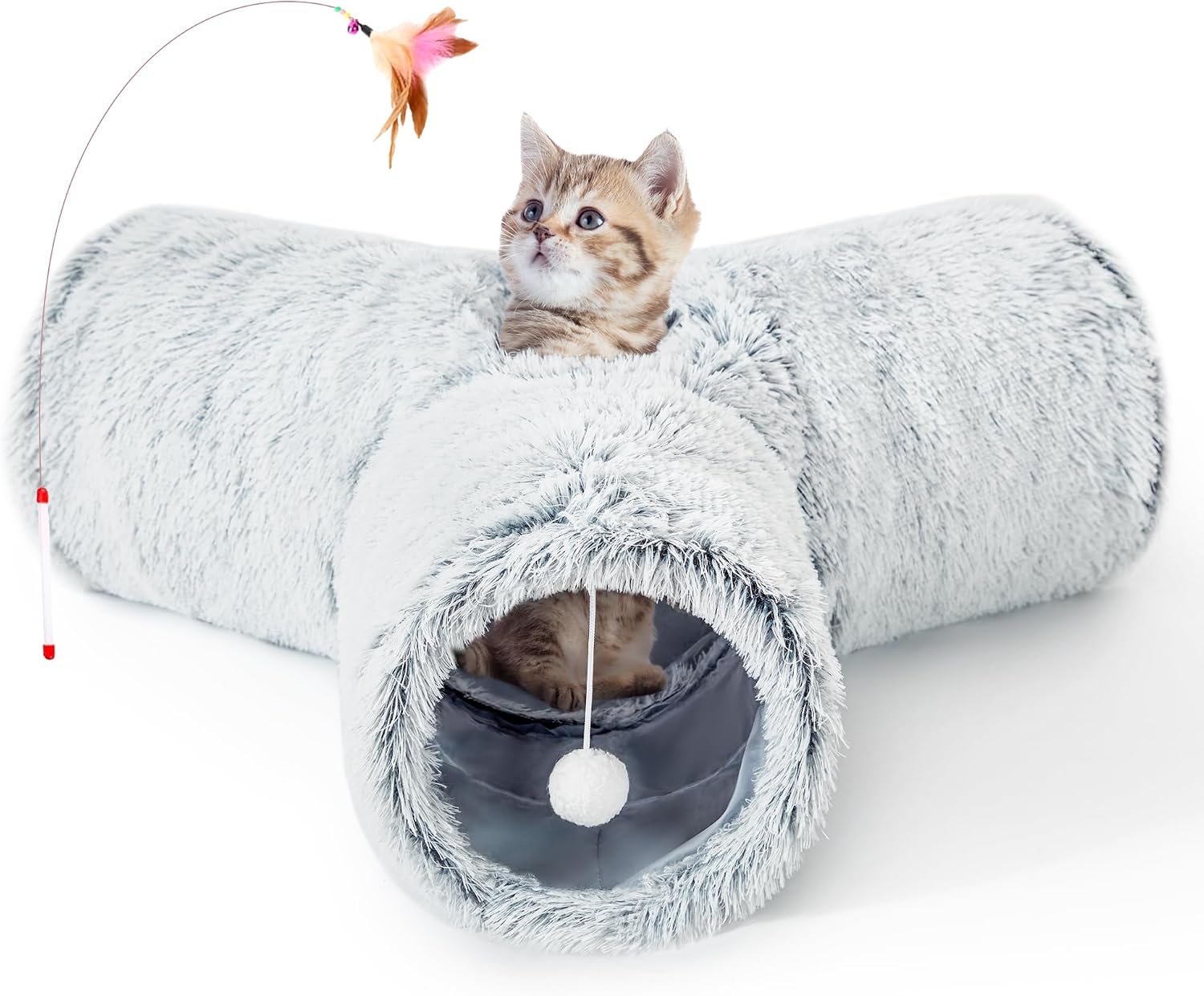 Pet Cat Tunnel Tube Toys 3 Way Collapsible
