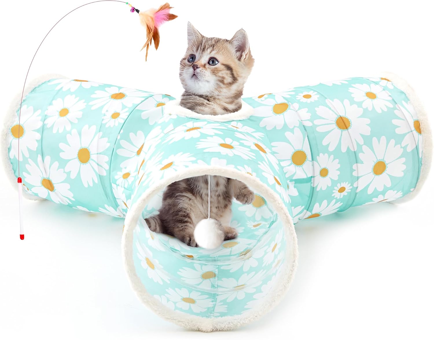 Pet Cat Tunnel Tube Toys 3 Way Collapsible