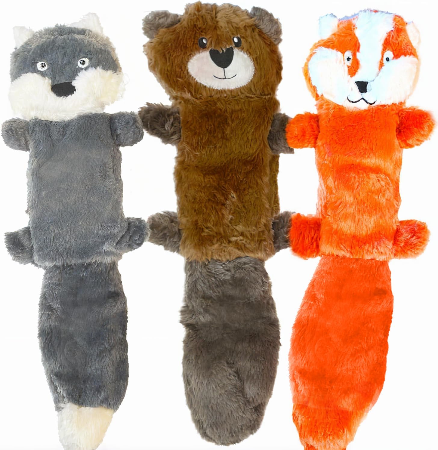 Jalousie 5 Pack Stuffingless Dog Crinkle Paper Toys Dog Toy Dog w/Durable Liner No Stuffing Dog Toy - Dog Toys for Pets Dogs No Stuffing Dog Crinkle Sound Toy for Medium Large Dogs