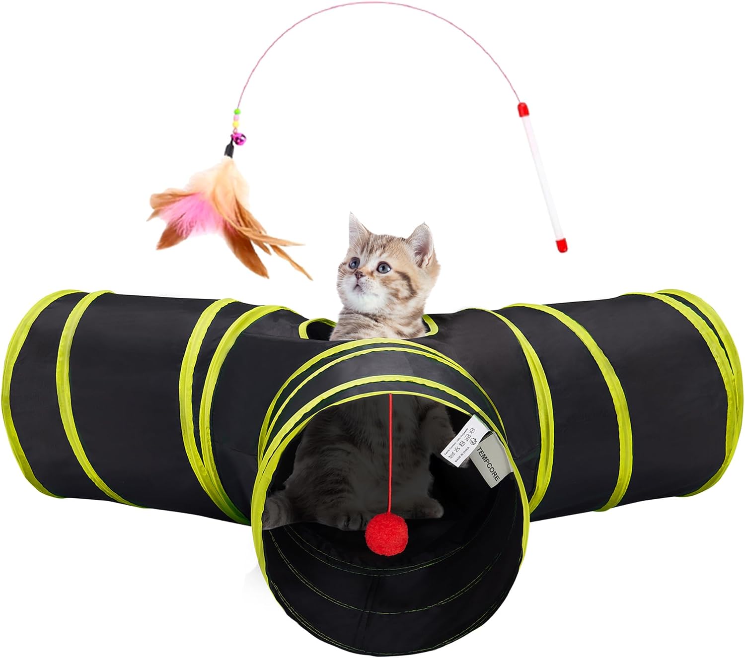 Pet Cat Tunnel Tube Toys 3 Way Collapsible