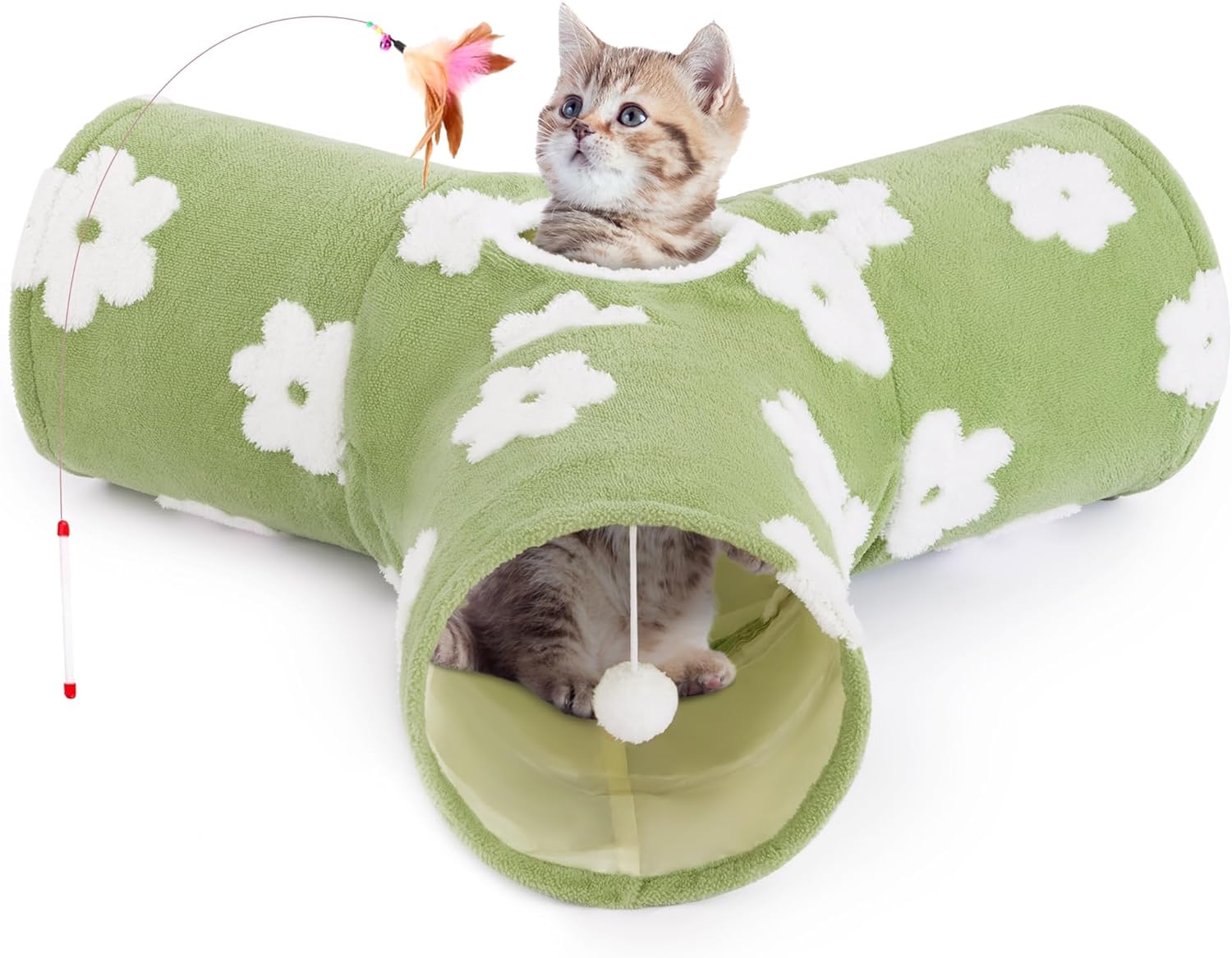Pet Cat Tunnel Tube Toys 3 Way Collapsible