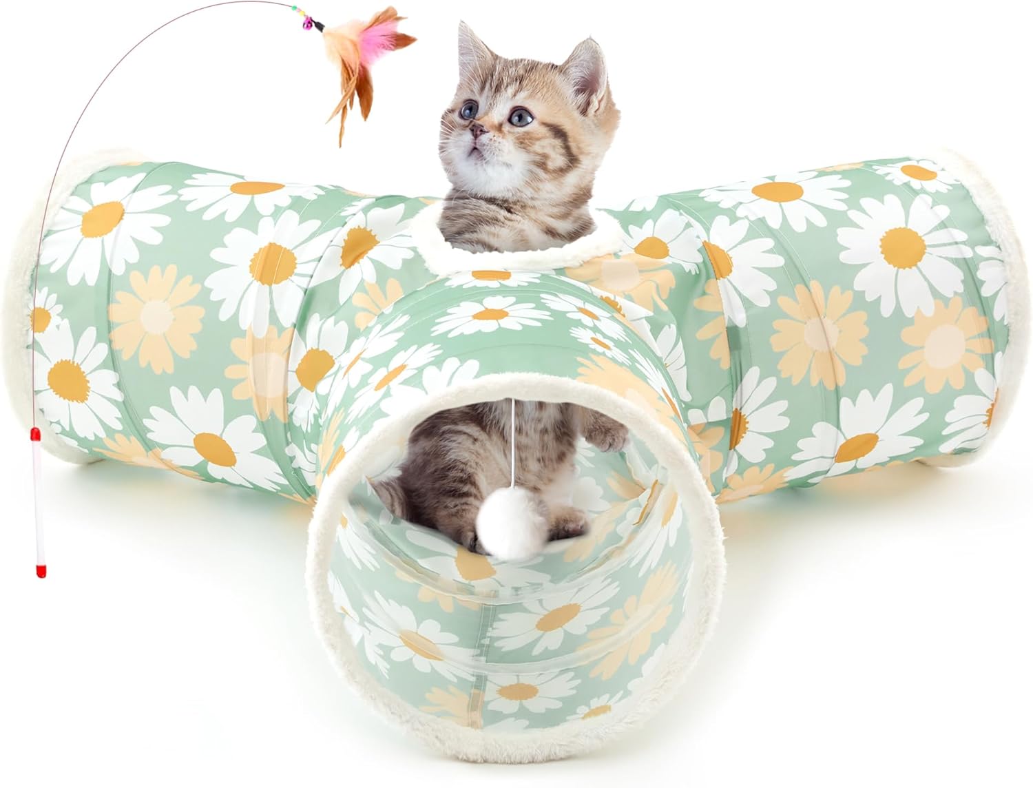 Pet Cat Tunnel Tube Toys 3 Way Collapsible