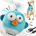 Interactive Dog Toys, Squeaky Moving Ball Toy with Jumping & Music Modes, Rechargeable Plush Chew Toys for Small/Medium/Large Dogs to Keep Puppy Busy Pet Toys (Chick)