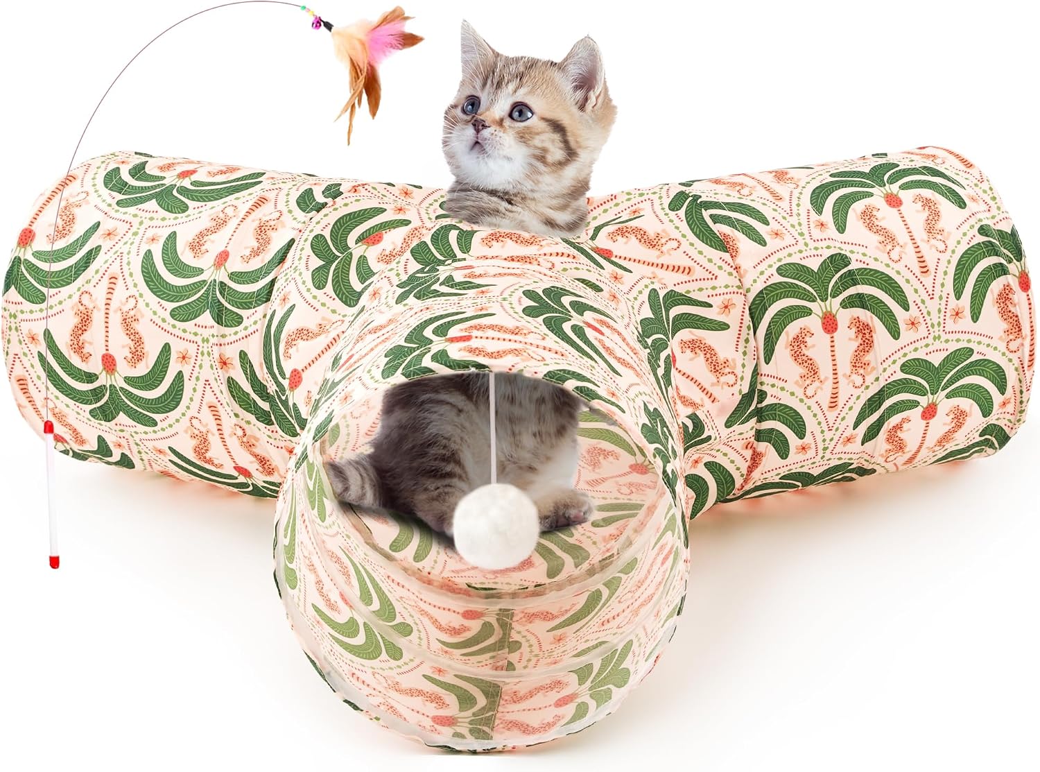 Pet Cat Tunnel Tube Toys 3 Way Collapsible