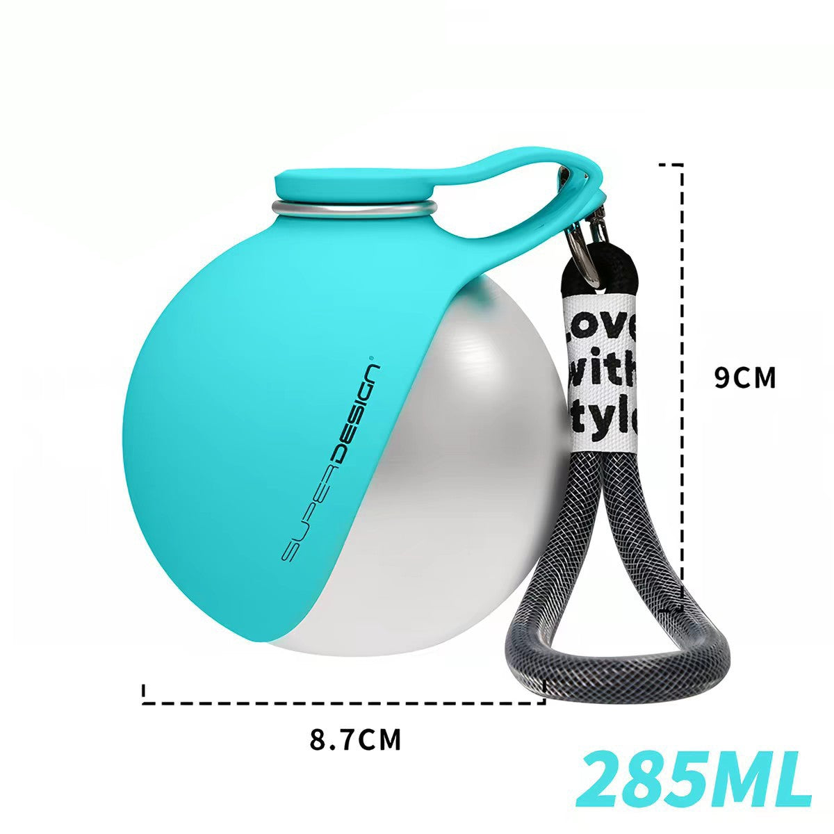 Spherical pet water bottle